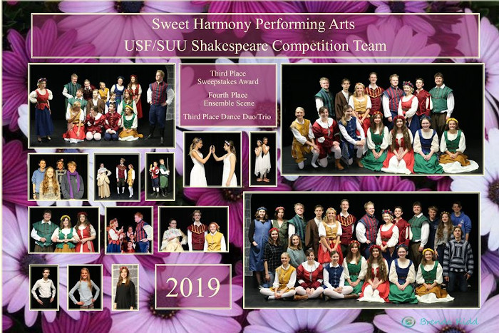 Sweet Harmony's SUU Shakespeare Competition Team 2019